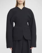 Image 3 of 7: Jacquemus La Veste Ovalo Tailored Overcoat