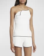 Image 3 of 7: Jacquemus Le Haut Maille Plisse Top