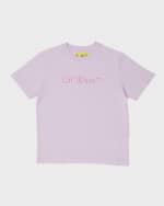 Image 4 of 5: Off-White Girl's Big Bookish Short-Sleeve T-Shirt, Size 4-10