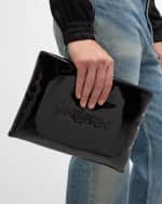 Image 3 of 6: Saint Laurent Men's Patent Leather Pillow Pouch