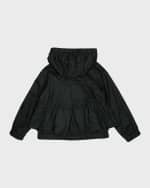 Image 2 of 6: Moncler Girl's Owara Hooded Rain Jacket, Size 8-14