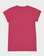 Image 2 of 5: Moncler Girl's Corded Logo Short-Sleeve T-Shirt Dress, Size 8-14