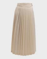 Image 1 of 6: Rohe Pleated Midi Wrap Skirt