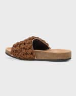 Image 3 of 6: JW Anderson Crochet Cotton Easy Slide Sandals