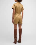 Image 3 of 6: FRAME Utility Short Jumpsuit