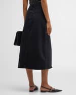 Image 4 of 6: FRAME The Midaxi Denim Skirt