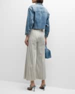 Image 3 of 6: FRAME Le Palazzo Crop Jeans