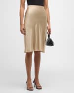 Image 2 of 6: FRAME 90s Silk Bias Skirt