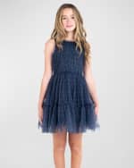 Image 1 of 4: Zoe Girl's Estelle Sparkle Sleeveless Dress, Size 7-16