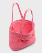 Image 5 of 6: Jimmy Choo Logo Dallas Beach Tote Bag