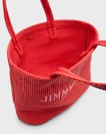 Image 5 of 6: Jimmy Choo Logo London Beach Tote Bag