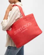 Image 3 of 6: Jimmy Choo Logo London Beach Tote Bag