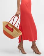 Image 3 of 6: Jimmy Choo Medium Beach Basket Tote Bag