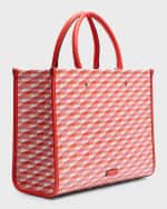 Image 4 of 6: Jimmy Choo Avenue Medium Logo London Tote Bag