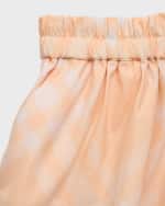 Image 3 of 3: Burberry Girl's Marcy Bias Check Shorts, Size 6M-2