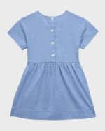 Image 2 of 3: Burberry Girl's Rhonda EKD Short-Sleeve Jersey Dress, Size 6M-2