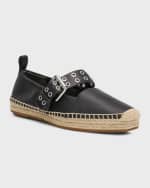 Image 4 of 5: Rag & Bone Anteros Leather Mary Jane Espadrilles