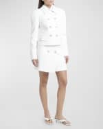 Image 7 of 7: Versace Medusa Double-Breasted Stretch Crepe Jacket