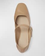 Image 3 of 3: Le Monde Beryl Calfskin Mary Jane Ballerina Pumps