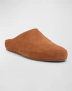 Image 5 of 6: Loro Piana Men's Tomori Sabot Suede Mules
