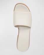 Image 4 of 4: Vince Margo Leather Platform Espadrille Sandals