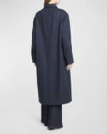 Image 3 of 6: Loro Piana Yudaki Denim Overcoat