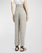 Image 4 of 6: Loro Piana Lien Springtime Pleated Pants