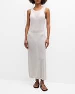 Image 5 of 6: Onia Linen Knit Tank Maxi Dress