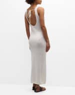 Image 4 of 6: Onia Linen Knit Tank Maxi Dress