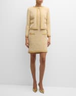 Image 5 of 7: St. John Eyelash Sequin Tweed Jacket