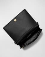 Image 2 of 2: MICHAEL Michael Kors Jet Set Flap Croc-Embossed Crossbody Bag