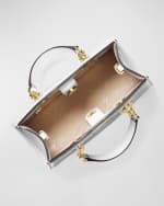 Image 3 of 3: MICHAEL Michael Kors Cynthia XS Croc-Embossed Crossbody Bag