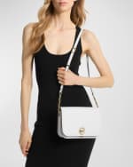 Image 2 of 4: MICHAEL Michael Kors Delancey Medium Leather Crossbody Bag