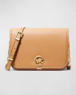 Image 1 of 3: MICHAEL Michael Kors Delancey Medium Leather Crossbody Bag