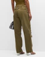 Image 4 of 6: DARKPARK Riri Shredded Paper Bag Pants