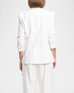 Image 5 of 7: Cinq a Sept Tumbled Woven Khloe Blazer