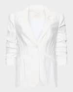 Image 1 of 7: Cinq a Sept Tumbled Woven Khloe Blazer