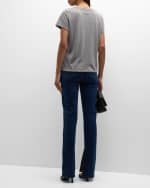 Image 4 of 6: Cinq a Sept Let Love In Short-Sleeve Slogan T-Shirt