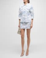 Image 5 of 6: Cinq a Sept Garden Toile Lina Mini Skirt