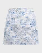 Image 1 of 6: Cinq a Sept Garden Toile Lina Mini Skirt