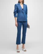 Image 5 of 6: Cinq a Sept Loren Kick Flare Denim Pants