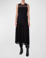 Image 2 of 6: Akris punto Signature Pin Dot Mesh Tank Top