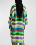 Image 3 of 4: Essentiel Antwerp Finwood Striped Longline Cardigan