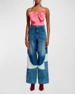 Image 5 of 5: Essentiel Antwerp Freesia Strapless Bow Bodice Top