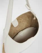 Image 5 of 6: Benedetta Bruzziches Amalia Metal Leather Hobo Bag