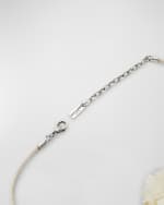 Image 2 of 2: Saint Laurent Crumpled White Flower Necklace