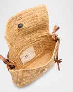 Image 3 of 4: Manebi Summer Night Medium Raffia Crossbody Bag