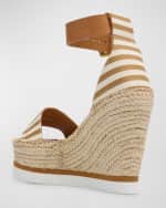 Image 2 of 5: See by Chloe Glyn Stripe Wedge Espadrille Sandals