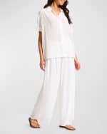 Image 3 of 4: Seafolly Broderie Drawstring Pants