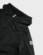 Image 6 of 6: Moncler Girl's Owara Hooded Rain Jacket, Size 8-14